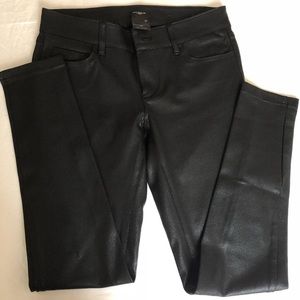 Soft leather legging pants